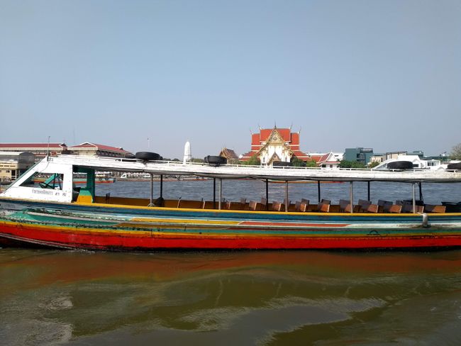 Boats on Chao Praya River