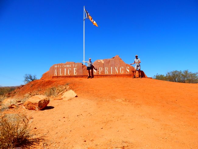 On the way through the Red Center: Alice Springs