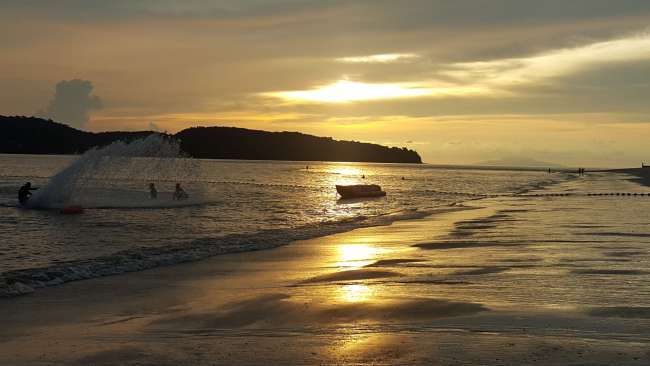 sunset at Cenang beach