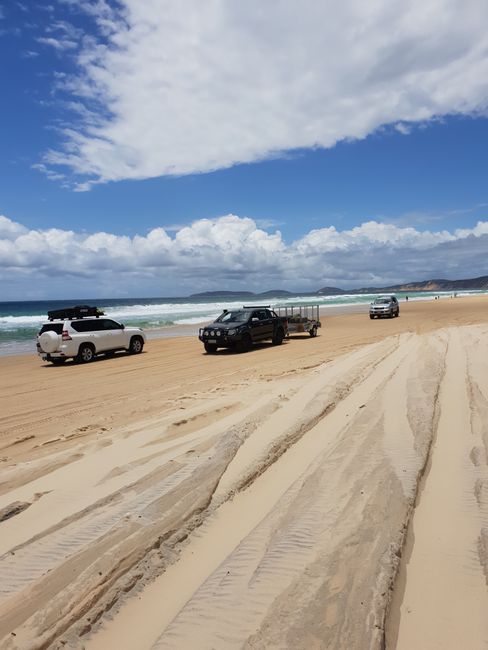 You can drive cars on the beach here!