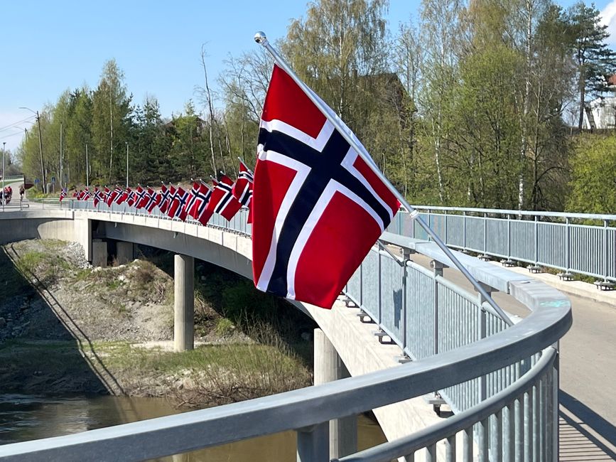 Am 17.5. ist Nationalfeiertag in Norwegen. 