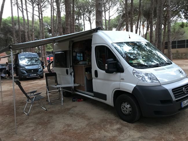 Our first camp in Corsica