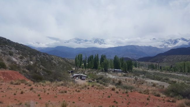 Auf dem Weg von Santiago de Chile nach Mendoza (Argentinien) am 10.10.2017