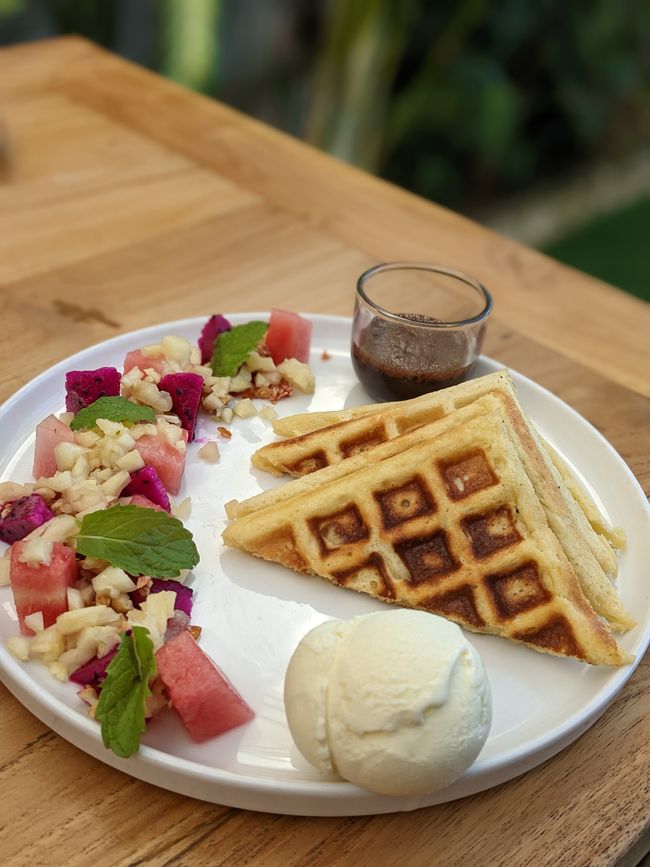 Waffles at Patio Coffe and More