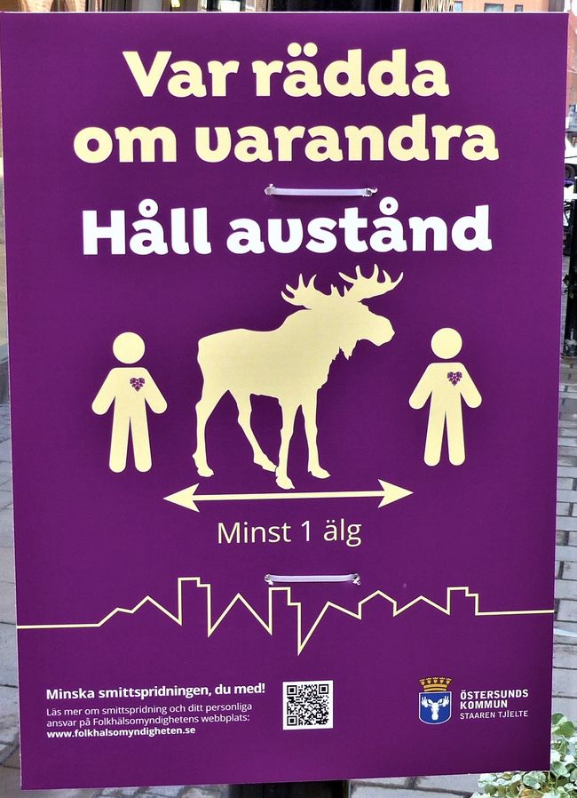 Östersund and Swedish Corona distance rules