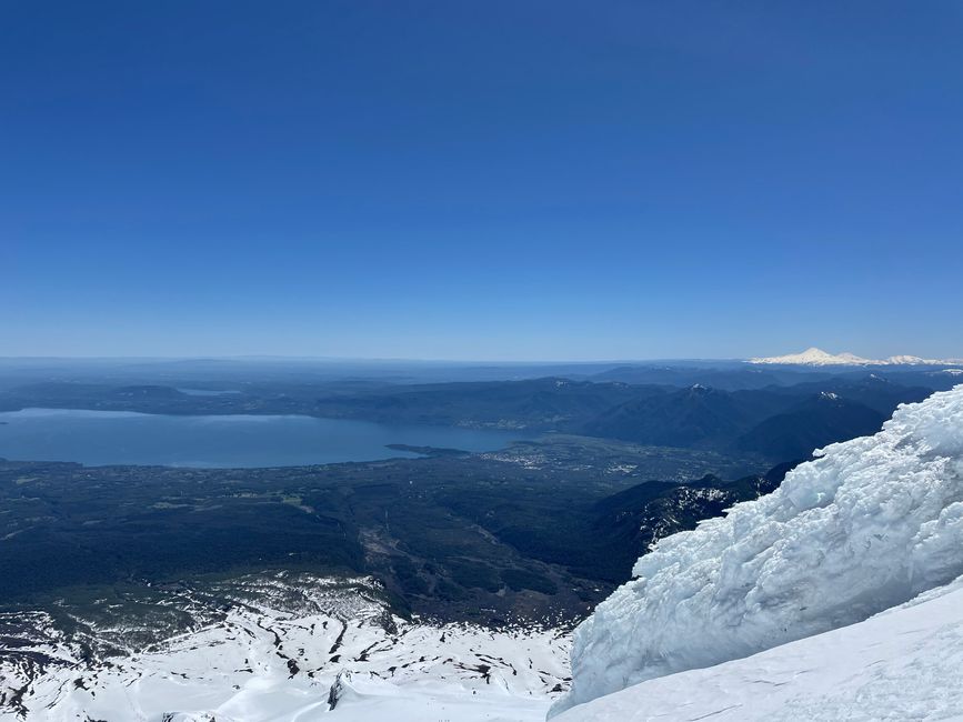 View of the Villarrica Lake and Pucón