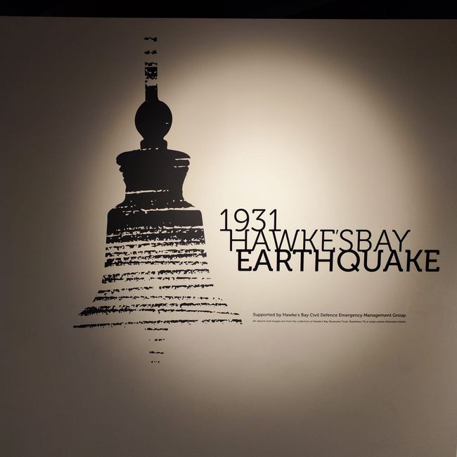 Ausstellung zum Erdbeben 1931 in Napier