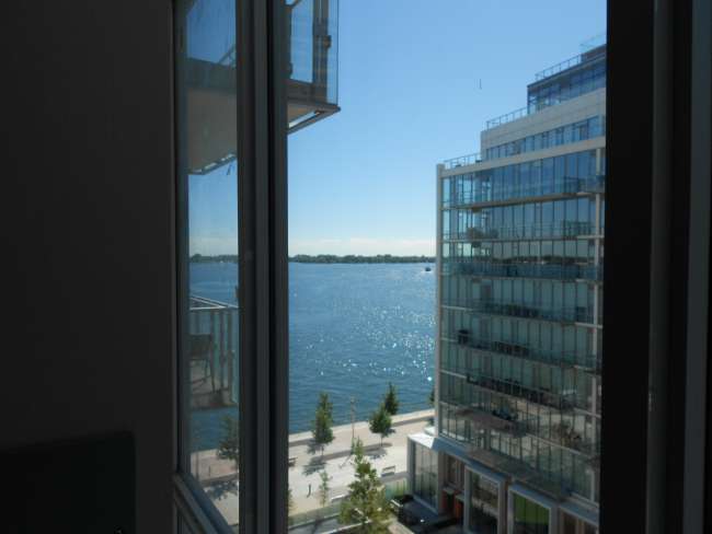 Blick aus dem waterfront apartment
