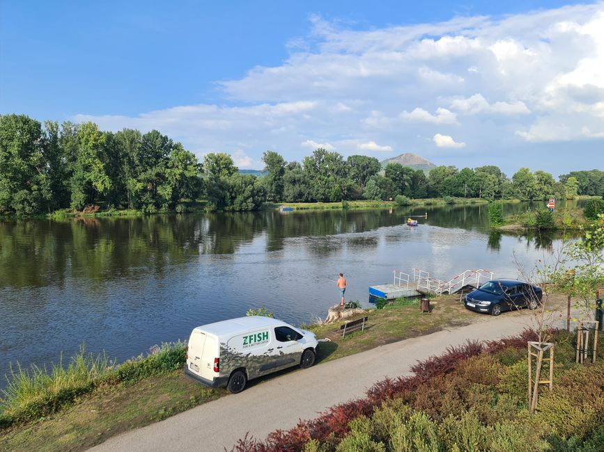 Da war sie wieder, die Elbe.