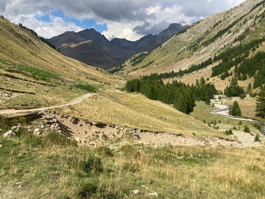 View back from Val Fourane