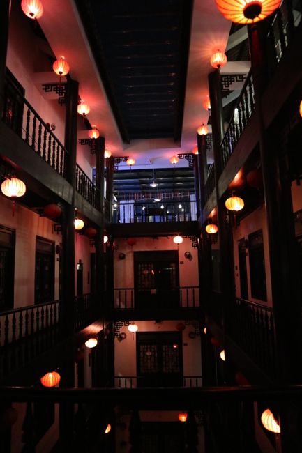 The Hostel Hallway at Night.