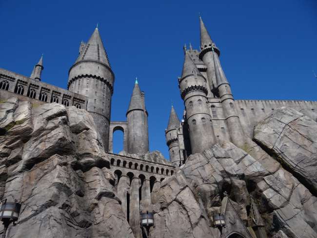 Das Schloss Hogwarts von Harry Potter in den Universal Studios
