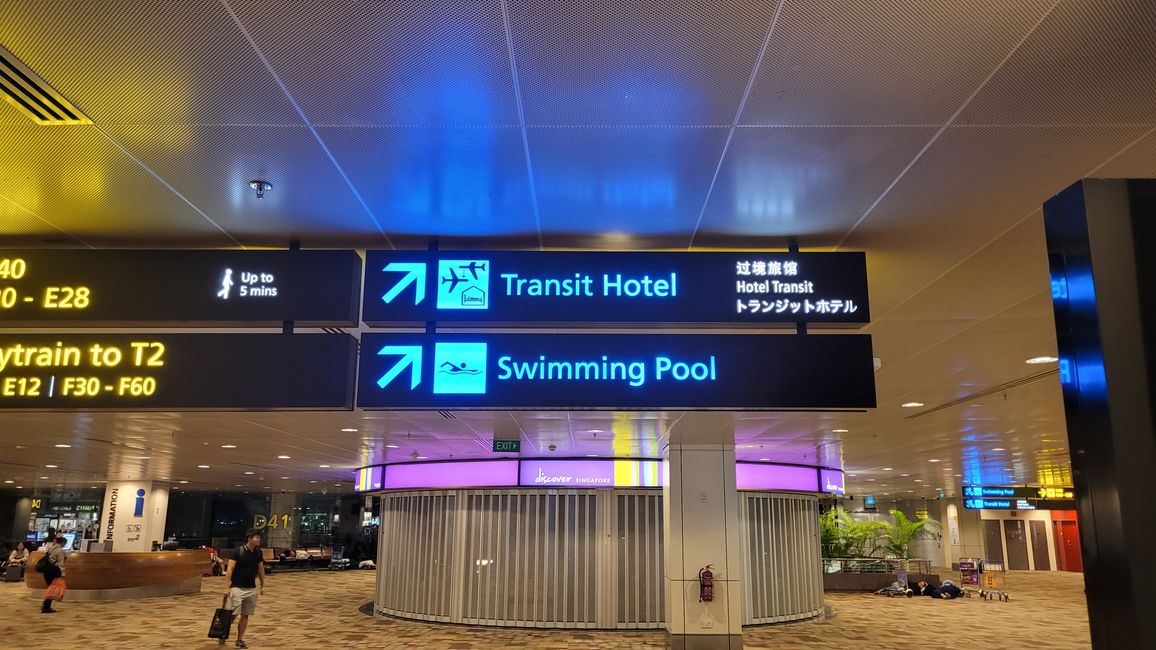 Swimming pool at the airport