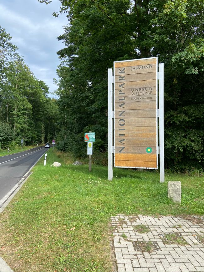 Schild: Nationalpark Jasmund