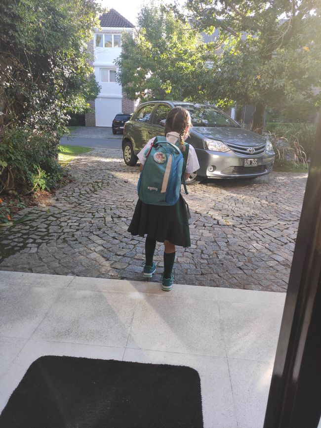 Ida's first day of school (26.2.21)