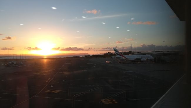 Sunset before the flight home