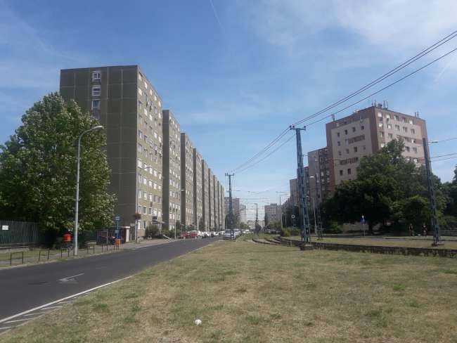 New residential area in Újpalota, Újpest