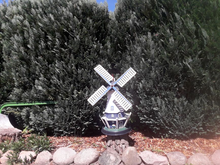 Windmill in the front garden