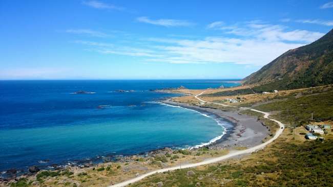 View from the lighthouse at Cape Palliser