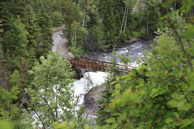 idyllic bridge over the Clearwater River
