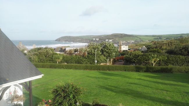 View from the window of Croyde Bay