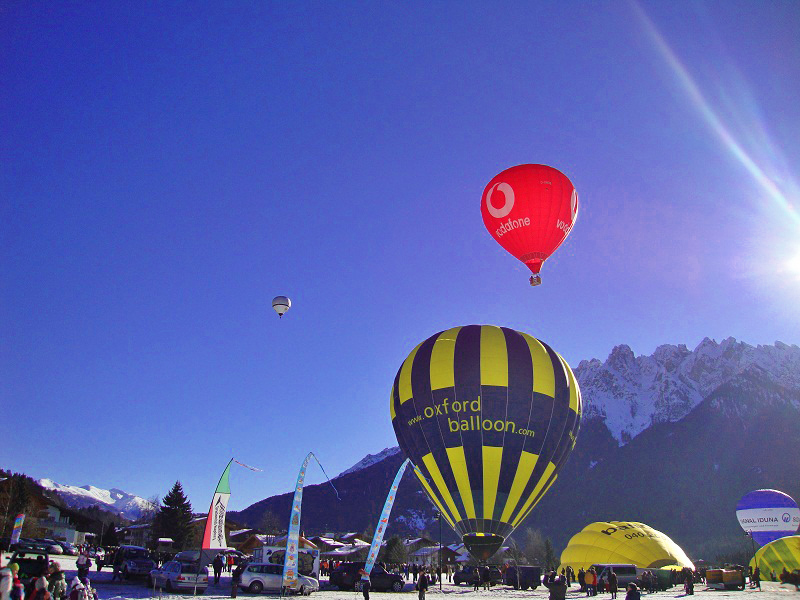 Balloon launch in Toblach - Balloon festival