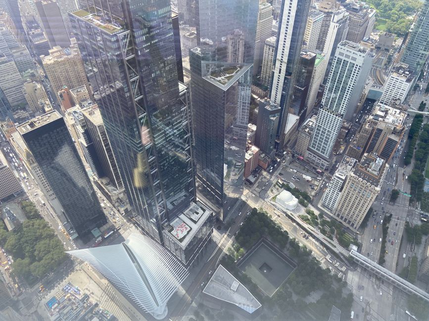 Blick von oben auf den Ground Zero