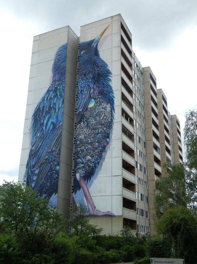 Art on residential building