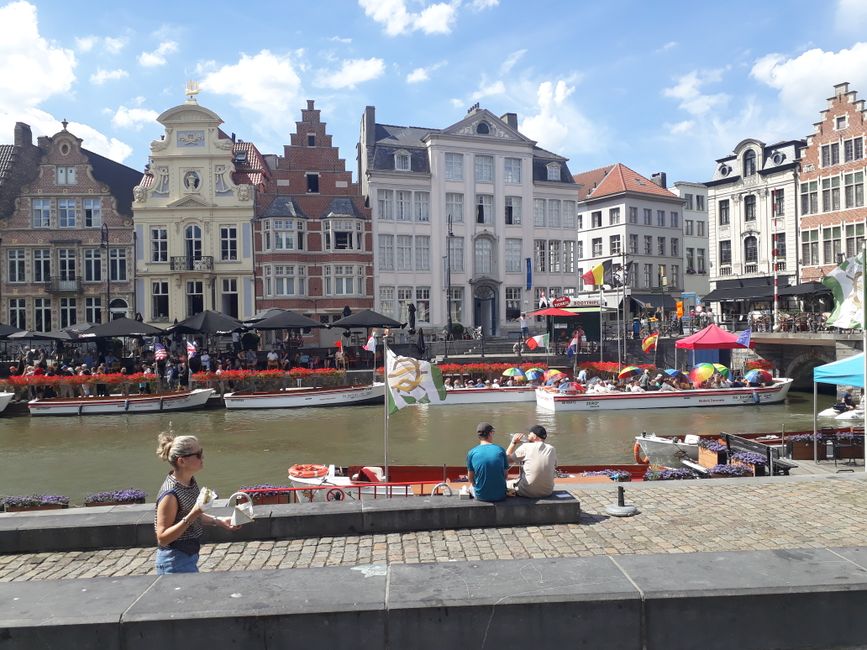 The beautiful old town of Ghent.