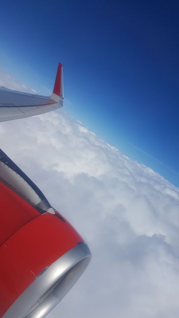 This view of the clouds every time. Incredible. And I don't even like flying that much.