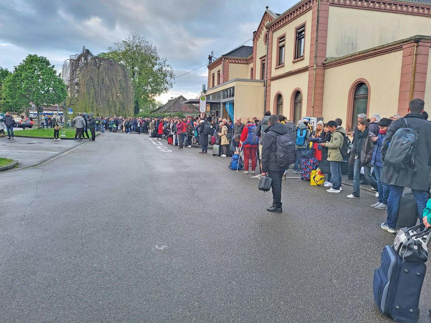 Auf dem Heimweg, Hamburg - Basel/Binningen, 25. April 2023