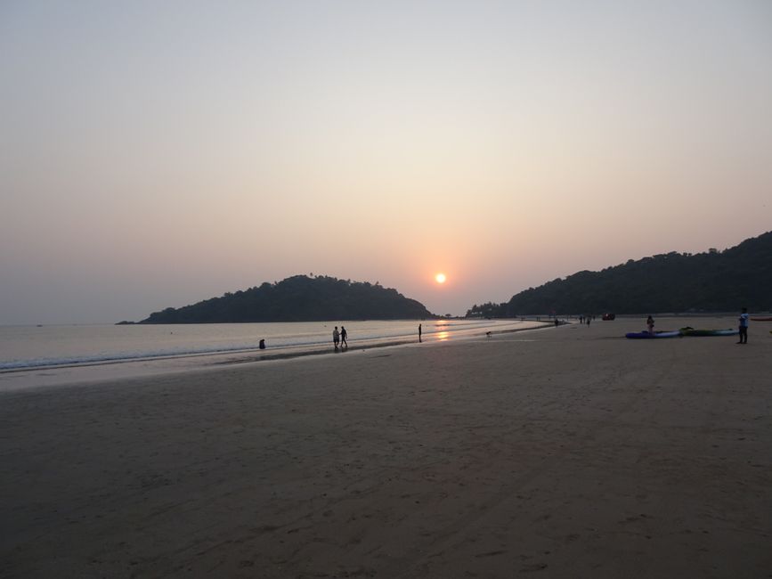 Sonnenuntergang in Palolem/Goa
