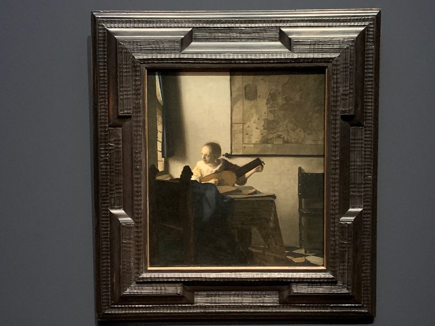 Vermeer "Junge Frau mit Laute" von 1663
