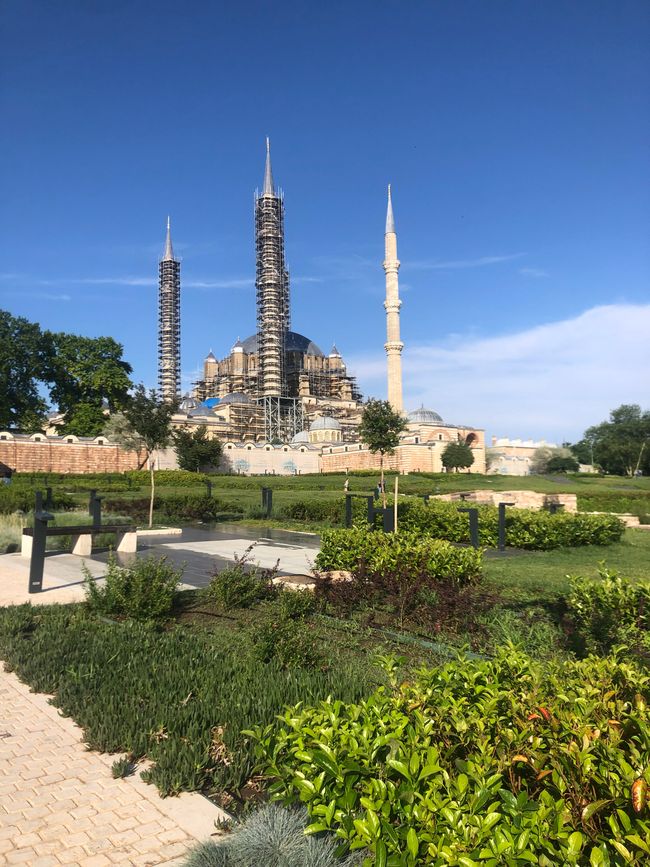 Selimiye Mosque with the tallest minarets in Turkey