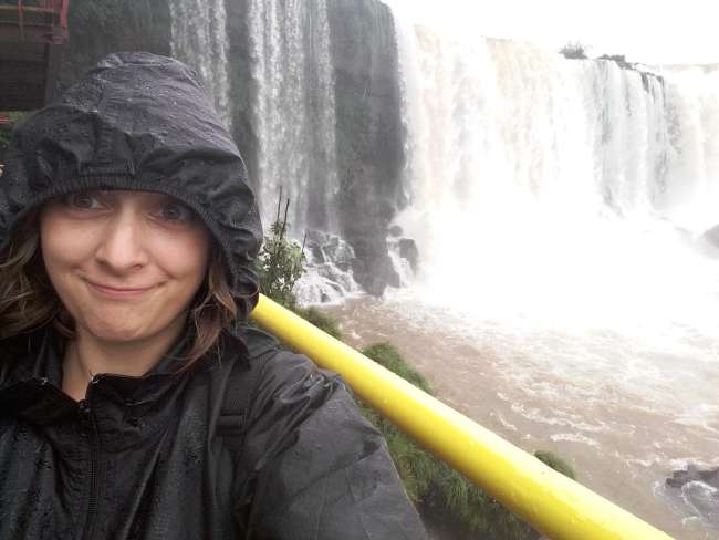 Foz  do Iguazu - ganz schön nass an den Wasserfällen