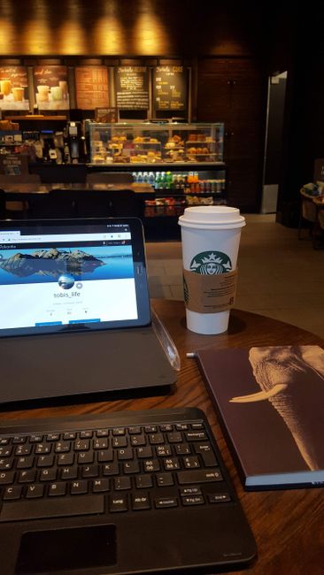 You can always find refuge and wifi at a Starbucks.