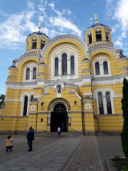 yellow church