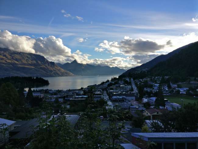 Queenstown. On one side the mountains, on the other the water.