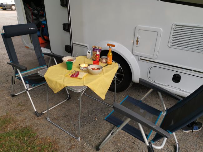 The first night in the motorhome