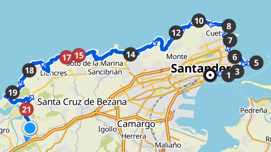 11th stage Santander to Boo de Piélagos