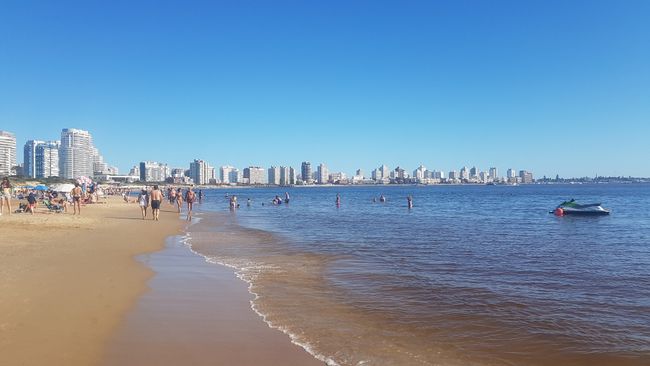 Christmas Eve over the rooftops of Punta del Este