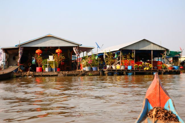 Floating village near Kampong Chhnang, Cambodia