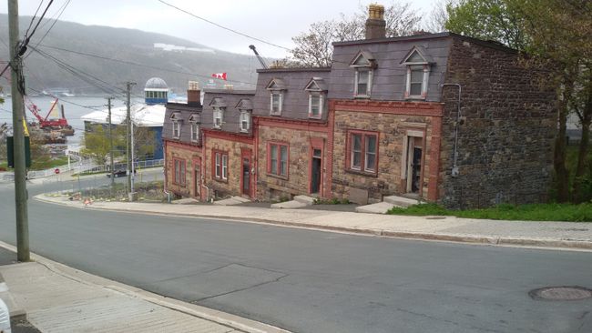 A few stone houses in St. John's 