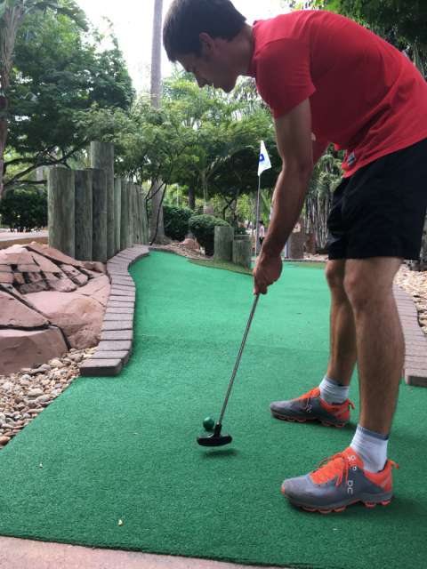 Mini Golf bei Boondocks (sehr schöner Mini Golfplatz)
