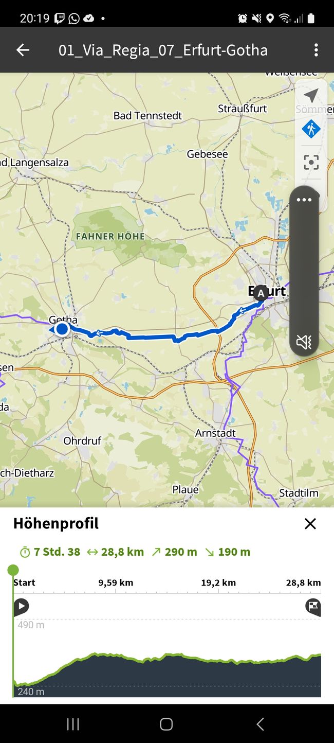 7. Tag - von Erfurt nach Gotha