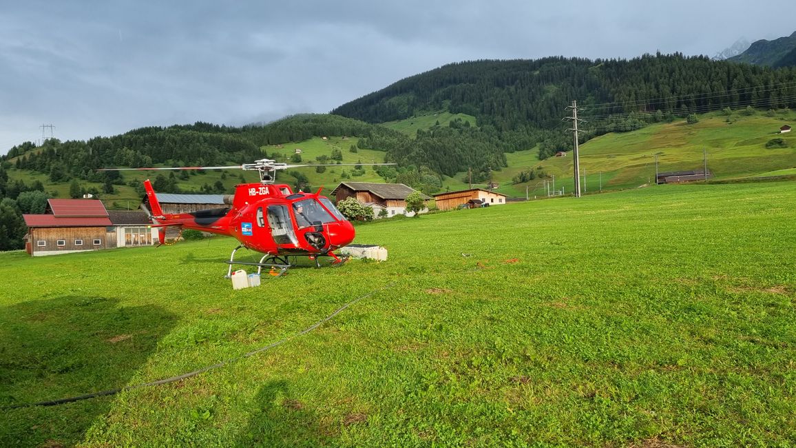 Und heute geht,s auf Maighels Hütte