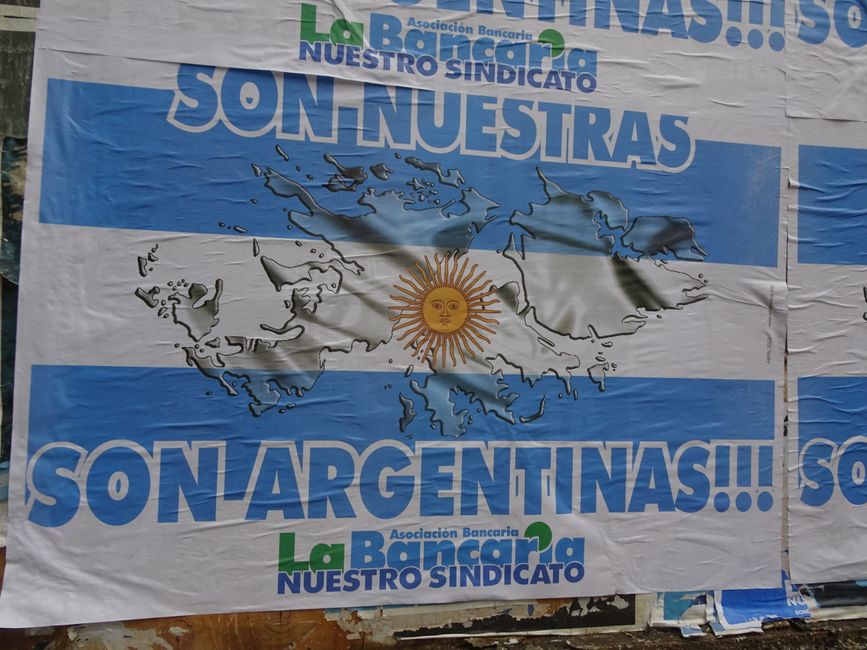 Die Malvinen (Falkland-Inseln) werden immer noch von Argentinien beansprucht