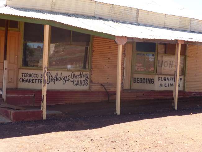 Shops in the ghost town