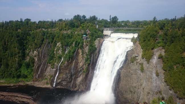 Montmorency Wasserfälle vor Québec 