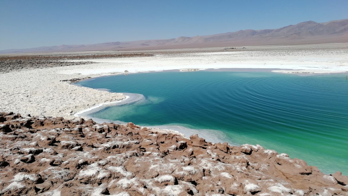 Baltinache Lagoon lan Lembah Bulan - San Pedro de Atacama - Chile